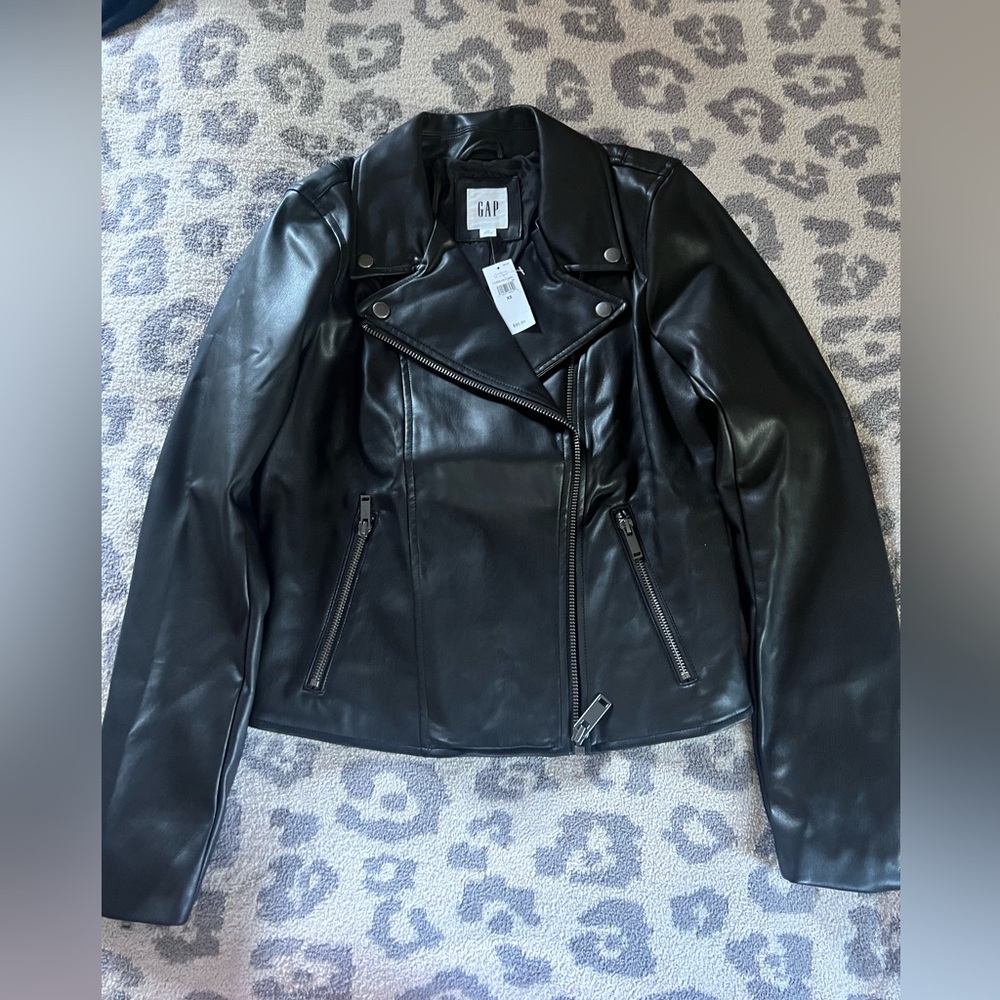 Faux leather GAP Moto jacket XS